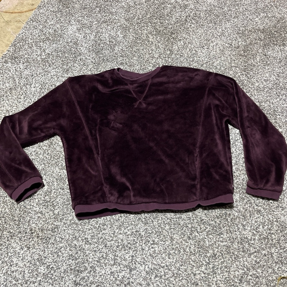 Athleta Girl Feelin' Great 2.0 Girls Sweatshirt L 12 Purple Soft Note